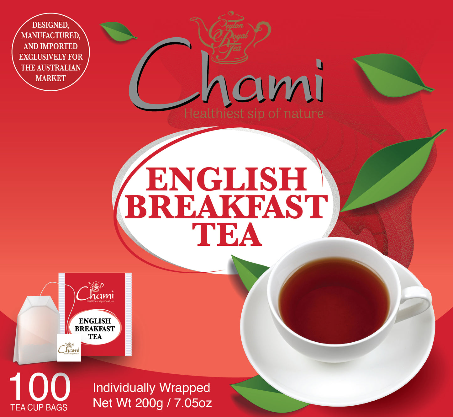 Chami - Tea Bags Paper Envelope English Breakfast Tea 10pk