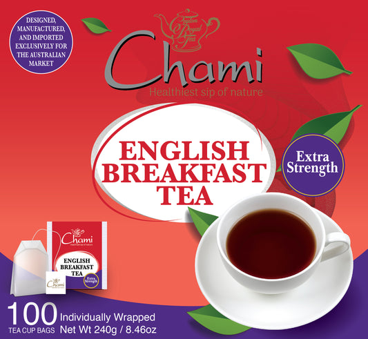 Chami - Tea Bags Paper Envelope Extra Strength English Breakfast Tea 100pk