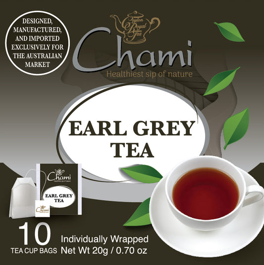 Chami - Tea Bags Paper Envelope  Earl Grey Black Tea 10pk